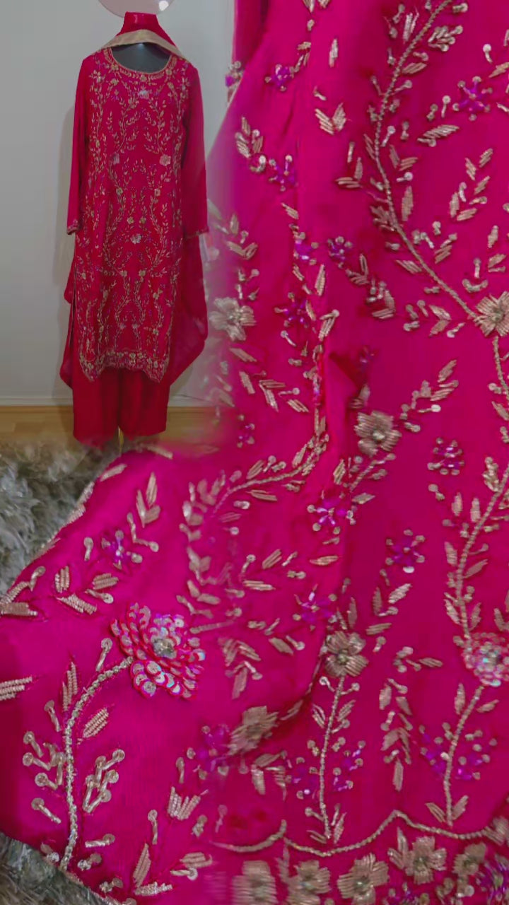 Rani pakistani style suit