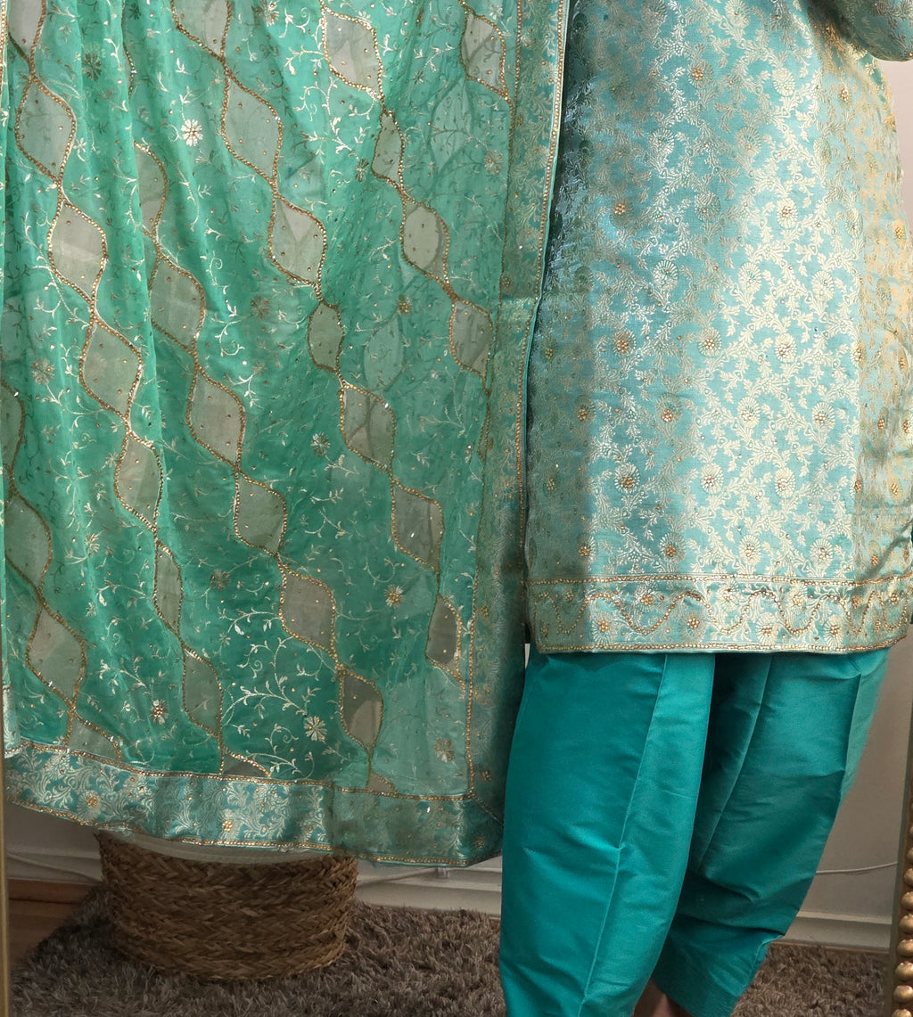 Sea Green traditional salwar suit