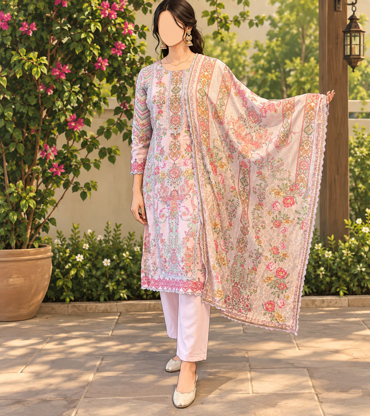 Summer wear Muslin Suit