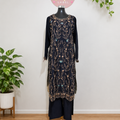Navy blue pakistani style suit