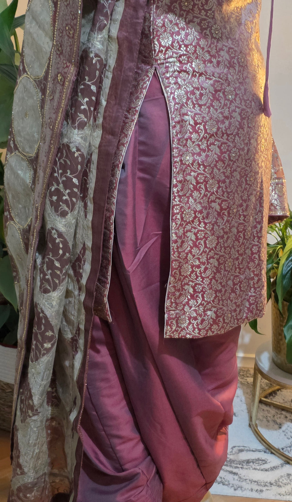 Traditional onion pink salwar suit