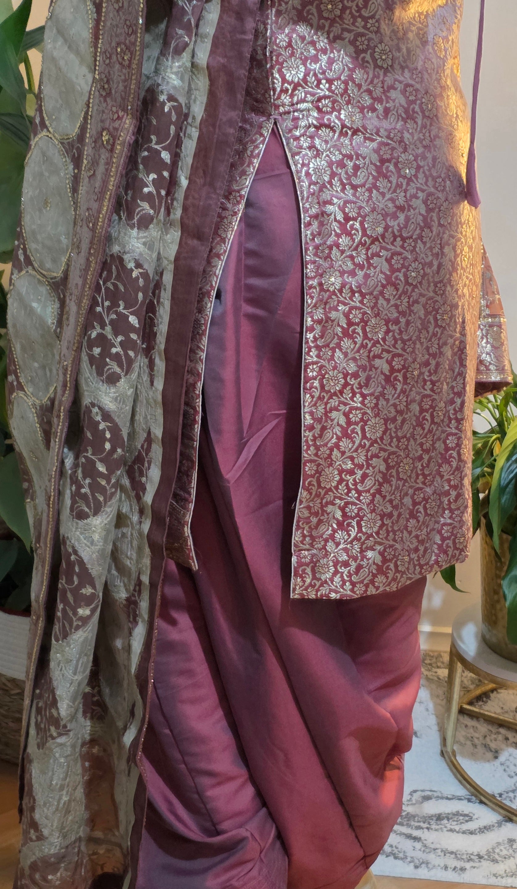 Traditional onion pink salwar suit