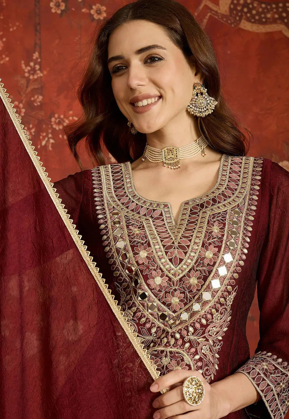 Naaz Pure silk suit