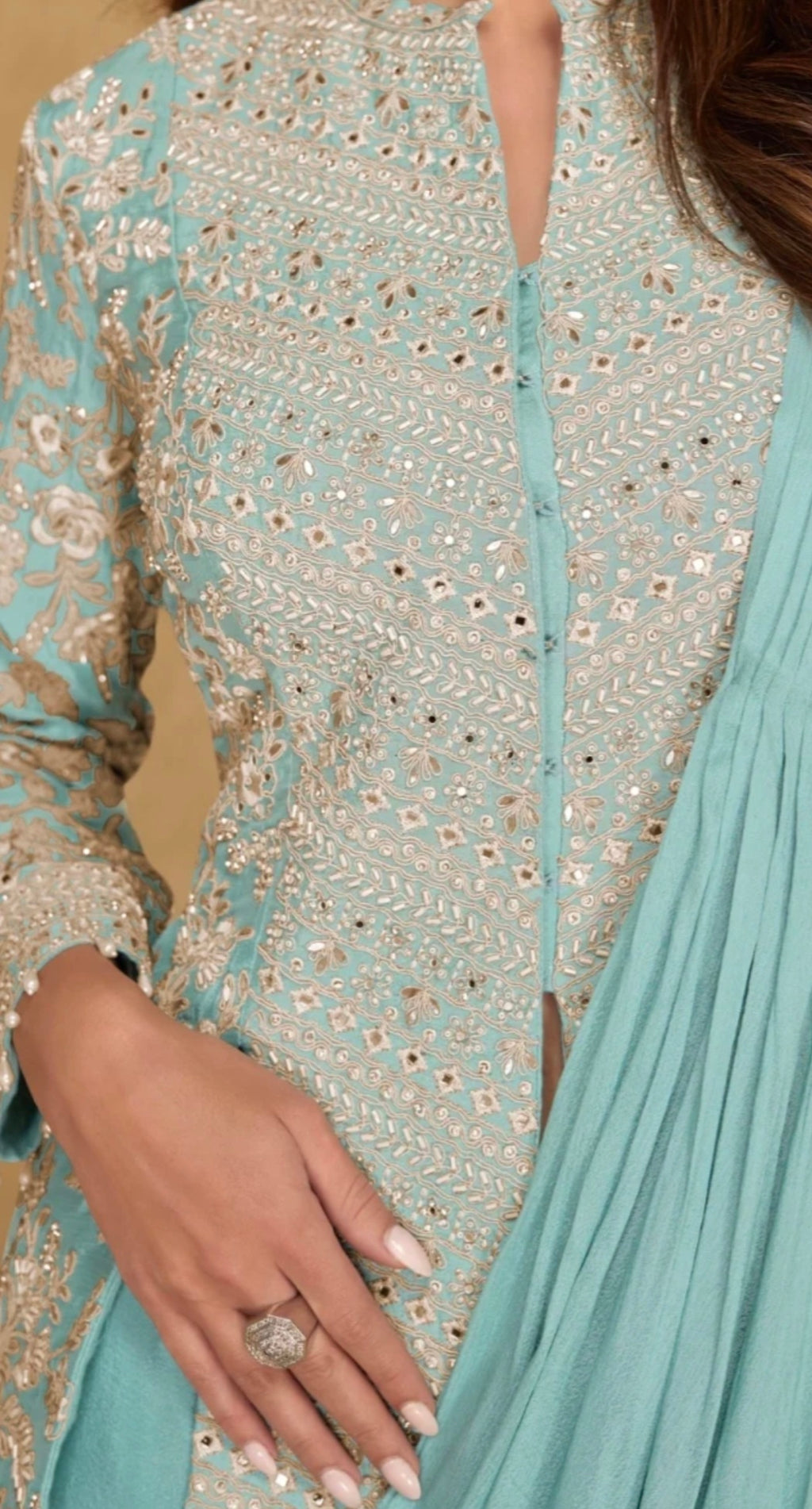 Designer Ready-to-Wear Saree Pre-Stitched Saree   (Customise 38 to 42 inches)
