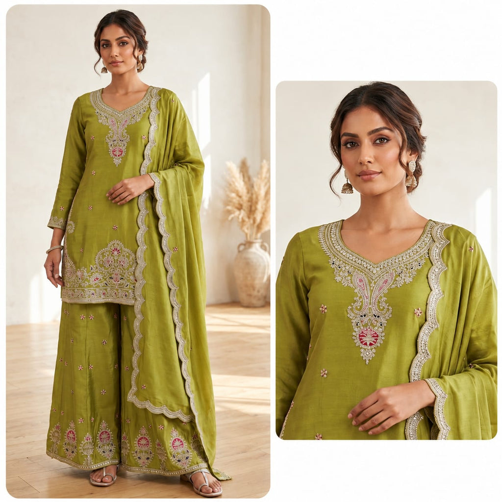 Chinon silk suit