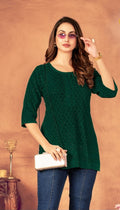Elegant chikankari embroidery kurtis