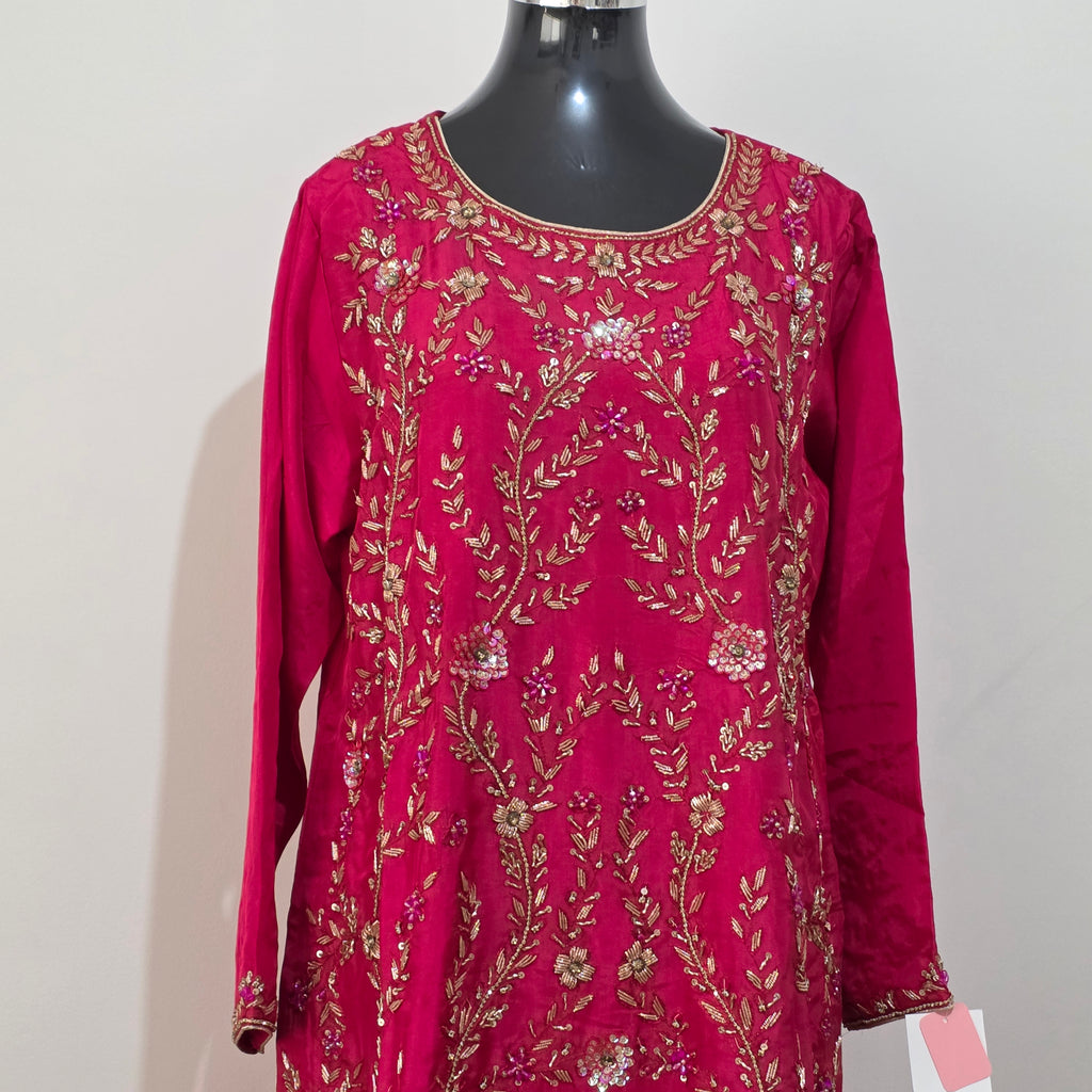 Rani pakistani style suit