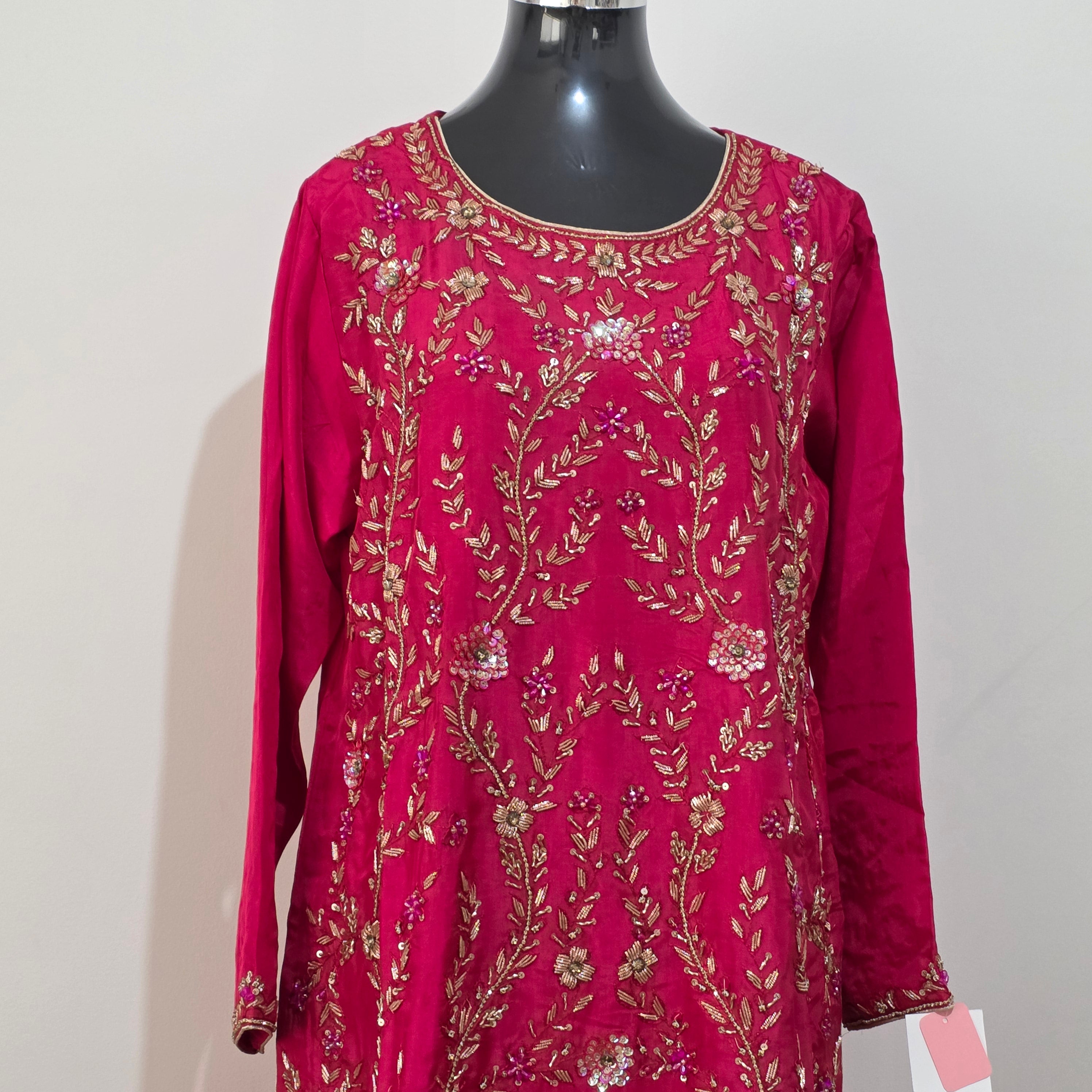 Rani pakistani style suit
