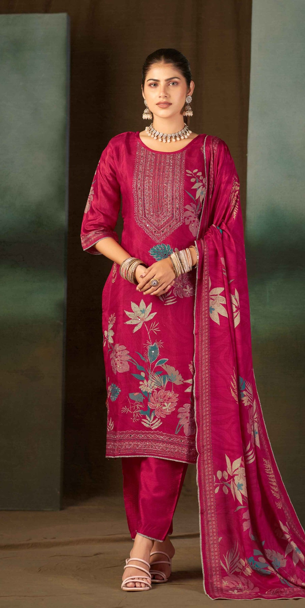 Shalini Muslin Suit Set