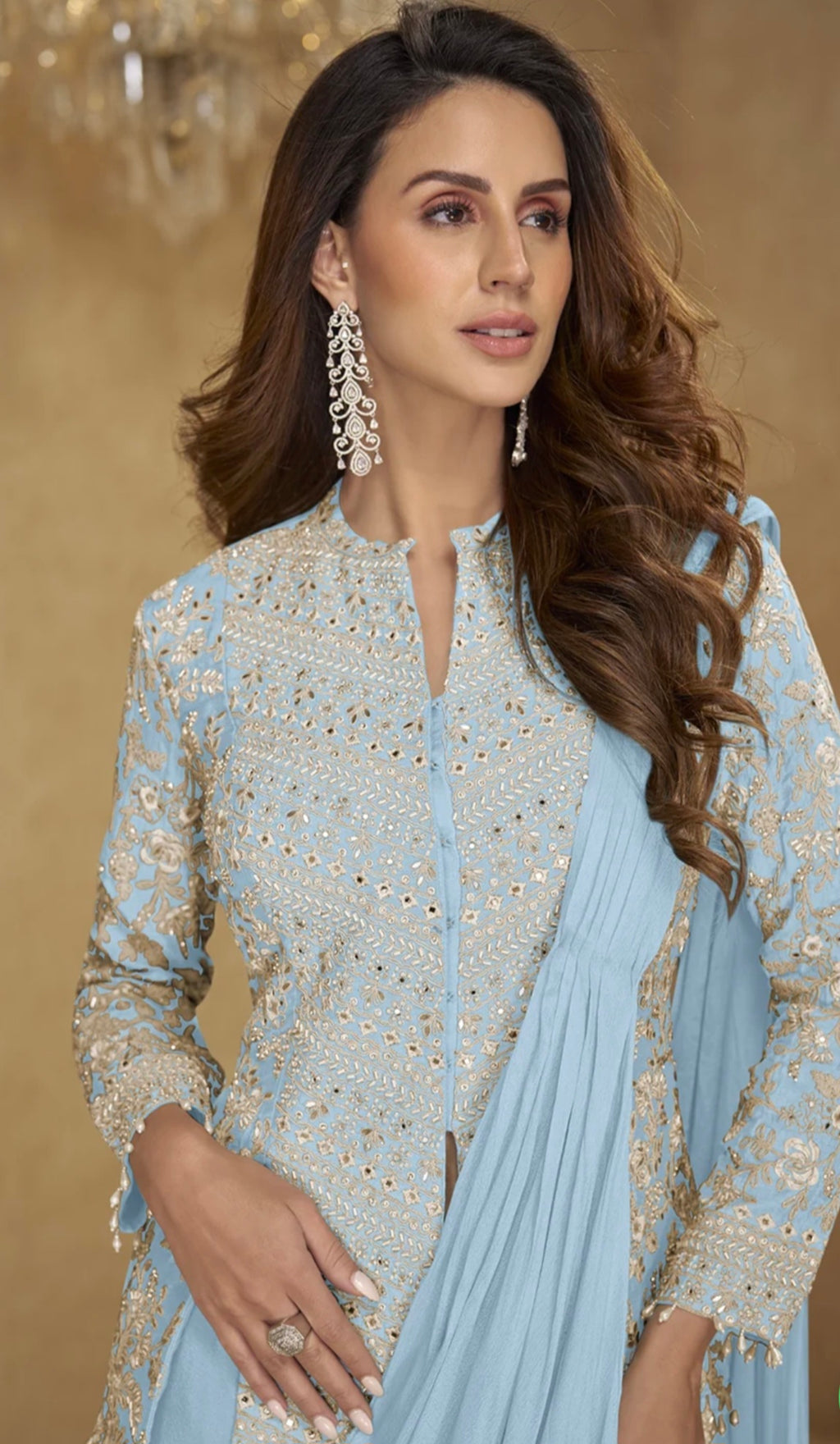 Designer Ready-to-Wear Saree Pre-Stitched Saree   (Customise 38 to 42 inches)